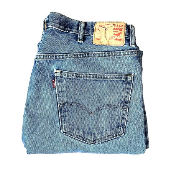 Vintage Levi’s 550 Jeans Mens size 38x29 Blue Medium Wash Straight Leg Relaxed - Picture 3 of 12
